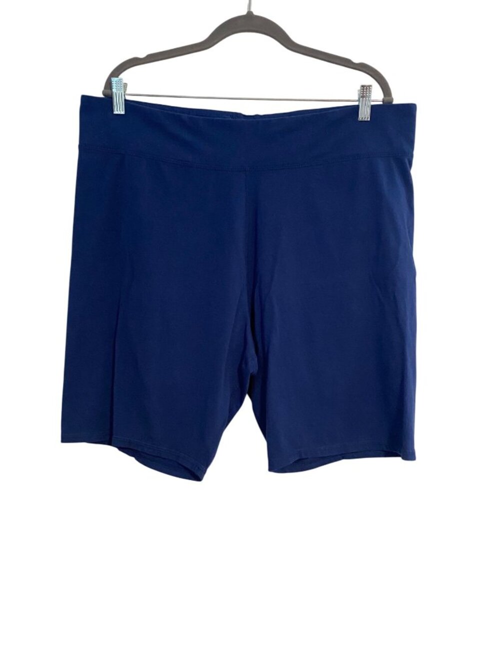 Athletic Works Women's 2X Blue Dri Works Stretch High Waist Athletic Gym Lounge
